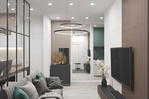 Дизайн студии 30 кв.м