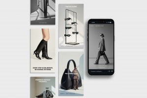 Разработка серии концептуальных Instagram Stories с использованием нейросетей для премиального fashion-бренда