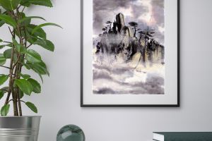 Китайская живопись  ГОРЫ