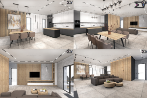 Дизайн частного интерьера дома для семьи