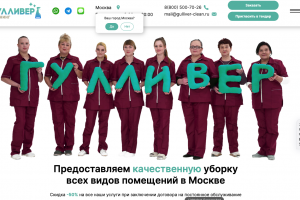 Сайт Клининговая компания
