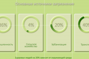 Анимированная инфографика «Цифры планеты» — монохромный эко-челлендж