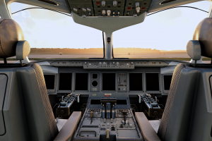 SJ-100 | 3d Моделирование кабины и салона