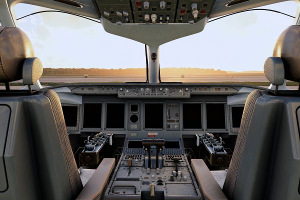 SJ-100 | 3d Моделирование кабины и салона