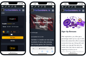 Контентный сайт ForGamblers.io — гид по онлайн-казино Канады