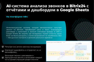 AI-система анализа звонков в Bitrix24 с отчётами и дашбордом в Google Sheets