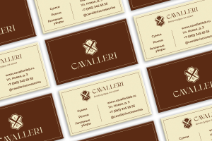 Логотип и визитка для бренда аксессуаров из кожи