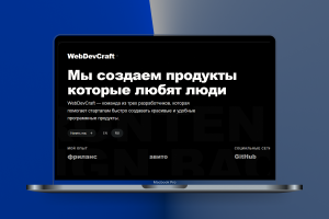 Портфолио сайт демонстрация