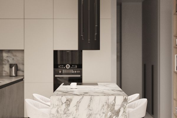 Кухня-гостиная в современном стиле