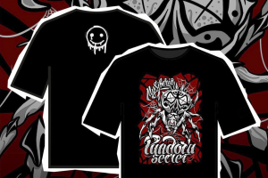 Разработка дизайна принта футболки для магазина одежды.