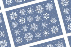 Дизайн новогодних наклеек на окно