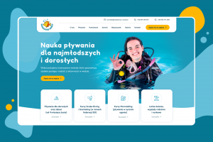 Дизайн сайта по обучению плаванию