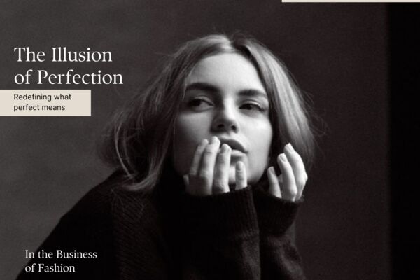 Fashion Magazine in Black and White Beige Minimal Type-Driven St