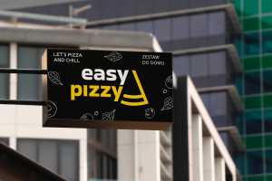 Easypizzy разработка логотипа и фирменного стиля для пиццерии (Польша)