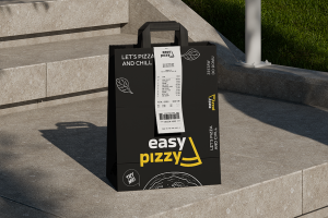 Easypizzy разработка логотипа и фирменного стиля для пиццерии (Польша)