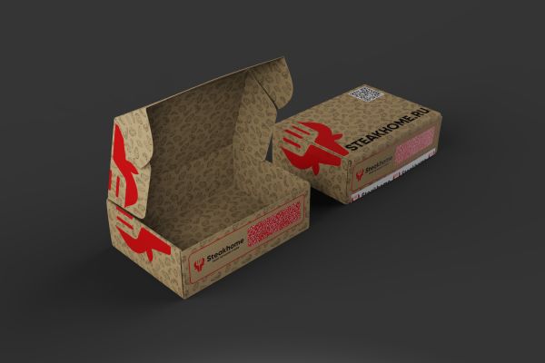 Упаковка стейков из мраморного мяса