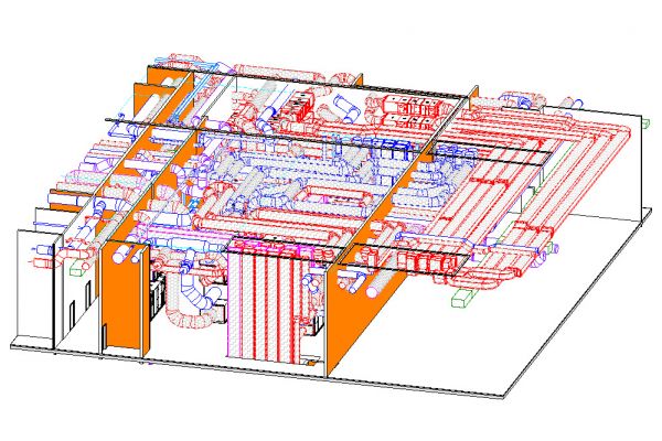 Вентиляционная камера торгового центра