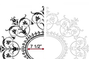 сложная отрисовка в вектор для дальнейшей плоттерной резки