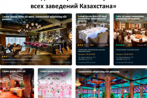 Бизнес-план создания и развития портала всех заведений Казахстана