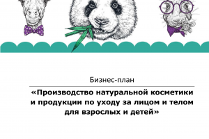 Бизнес-план создания производства натуральной косметики и продукции по уходу за лицом и телом для взрослых и детей