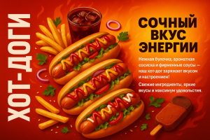 Разработка баннера для летнего кафе