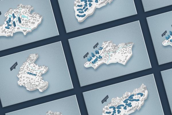 Дизайн иллюстраций для сайта недвижимости в Грузии