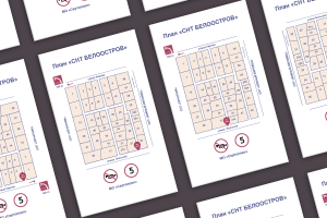 Схема СНТ "Белоостров"