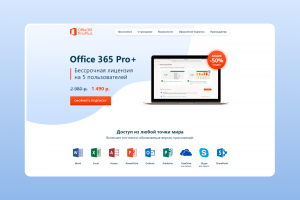 Лендинг для пакета ПО