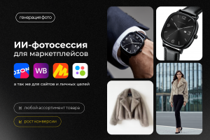 Нейрофотосессия товара | ИИ-фотосессия