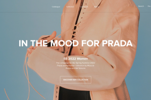 Концепт редизайн интернет-магазина Prada