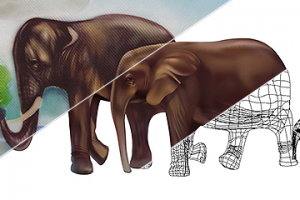 Сверхсложная векторизация граффити на стене