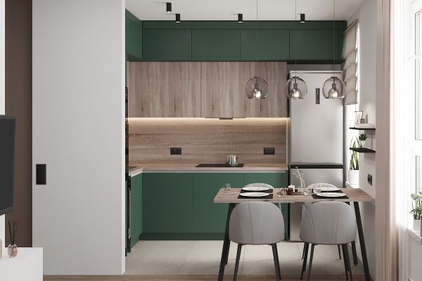 Дизайн кухни-гостиной