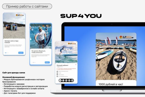 Сайт для компании Sup4you