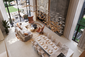 Дизайн кухни гостиной частного дома