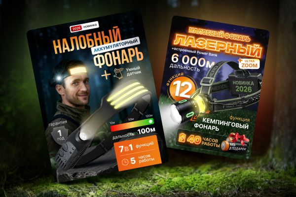 Карточка товара: налобные фонари