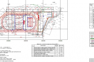 Схема организации земельного участка спортивной площадки