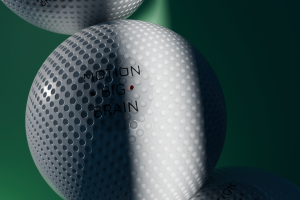 Мяч для игры в гольф (моделирование в Cinema 4D + Redshift)