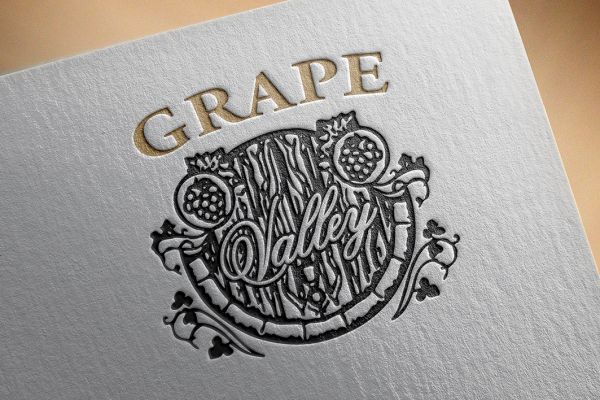 Логотип для винной компании "GRAPE VALLEY"