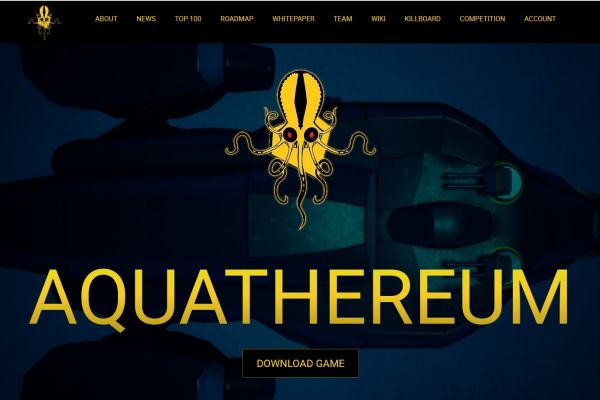 Вебсайт игры Aquathereum