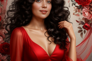 Цифровой портрет по фото женский