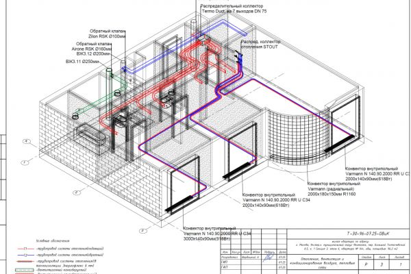 Внутренние системы. Отопление, вентиляция, кондиционирование Жилая квартира г.Москва
