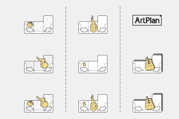 Блоки диванов