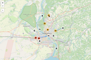 Карта для отображения агентов