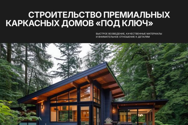 Многостраничный сайт по строительству каркасных домов