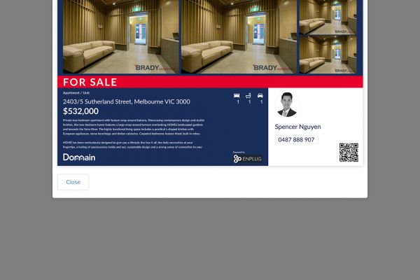 Enplug. Real estate приложение для демонстрации недвижки на больших экранах