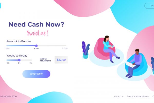 Sweetas. Приложение займа денег