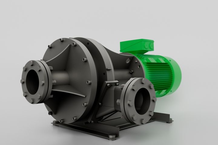 Module WiseSoil Biogas Pump 3D Animation