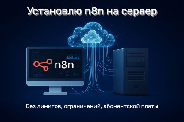 Установка n8n на ваш VPS-VDS сервер, аналог Make, Zapier