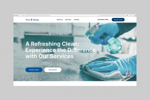 Лендинг для клининговой компании