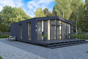 3D-визуализация модульного частного дома